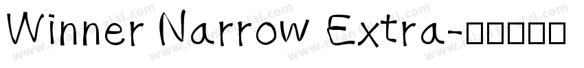Winner Narrow Extra字体转换